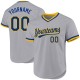 Custom Gray Royal-Gold Authentic Throwback rugby Jersey